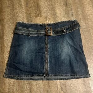 Polo Assn. Denim Belted Mini Skirt – Size 22